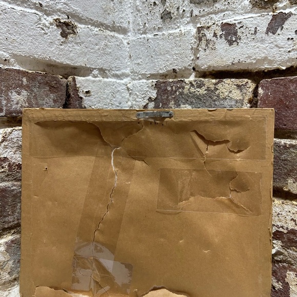 Vintage Framed Yacht Photograph Measures 11.25 x 9.25 x 1 inches. - Picture 7 of 7